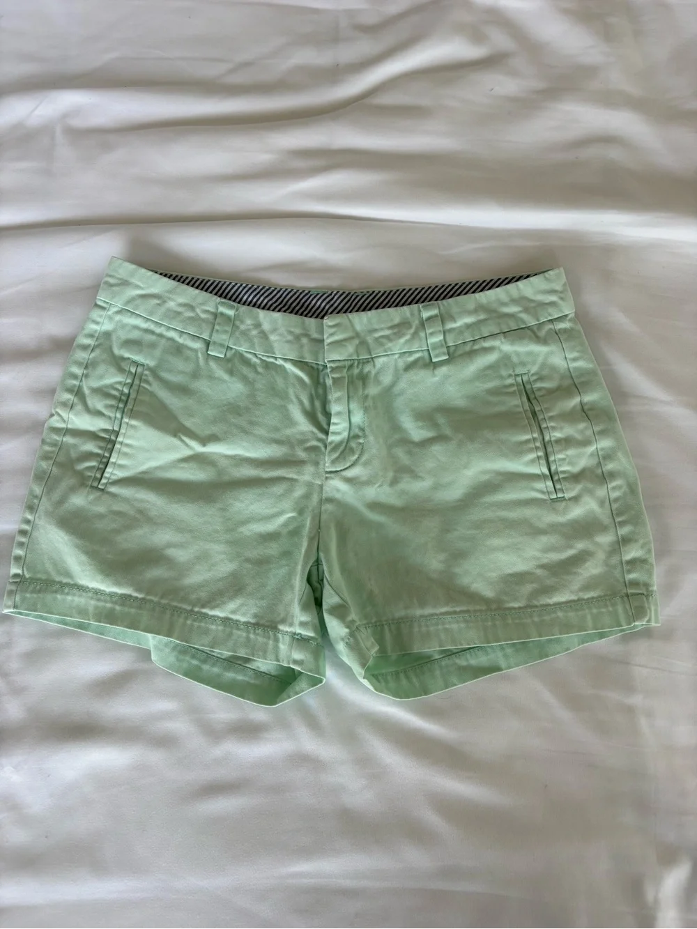 JCP Crew Mint Green Cotton Chino Shorts